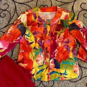 Cold water Creek Vibrant Spring Jacket